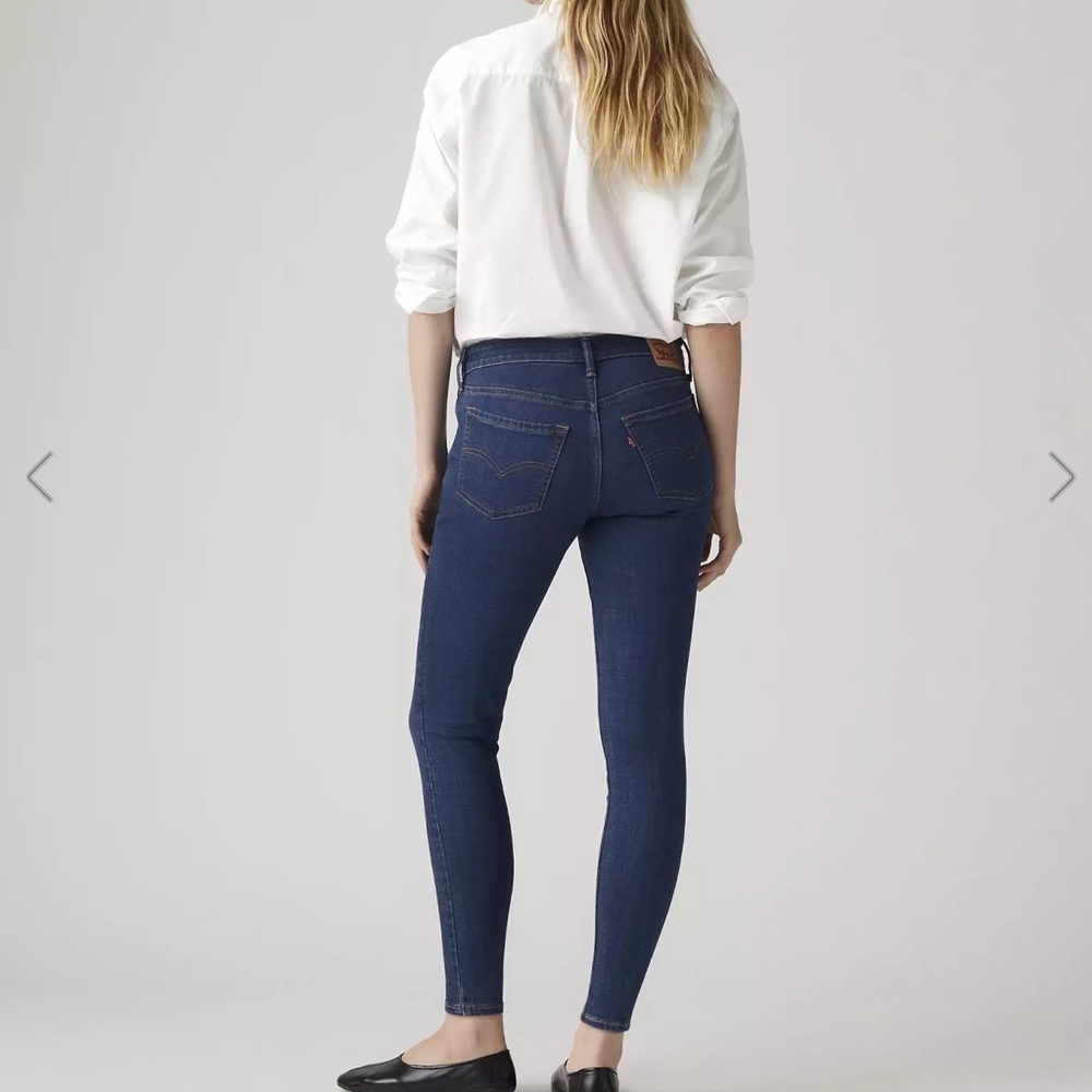 Levi’s 711 skinny women’s jeans dark wash - Picture 2 of 9